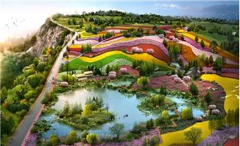 "黔中一绝"天河潭,"五色花海"此时最火爆