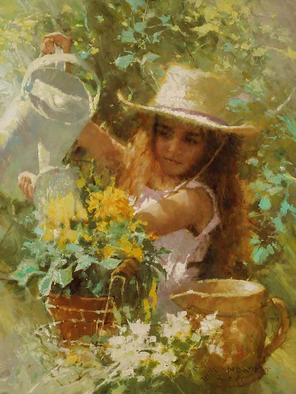 美国画家迈克尔杜达什人物与风景油画作品欣赏