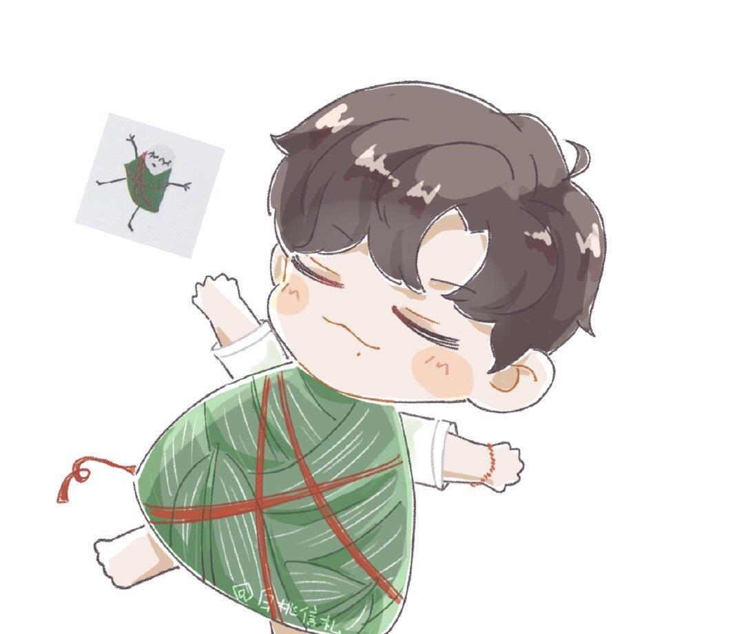 原创肖战手绘《端午安康》,获得礼盒全凭运气,粉丝们真的酸了