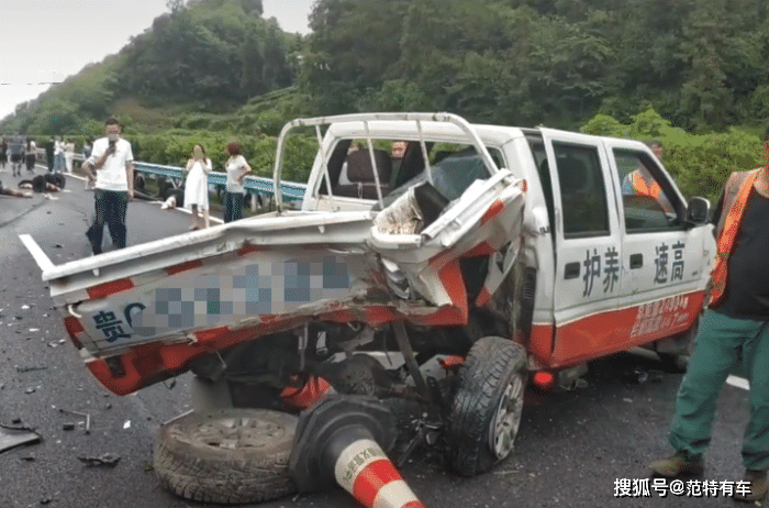 s90高速追尾工程車看到車禍現場後網友紛紛表示已經習慣了