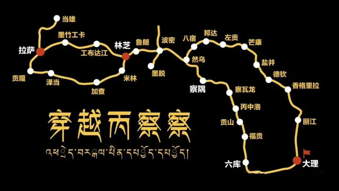 丙察察进藏路线手绘图片