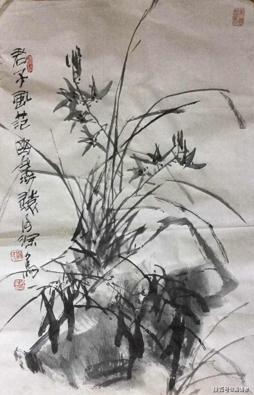 張羽 在中國,梅蘭竹菊被譽為花中四君子,蘭花的幽靜與君子之風相契合