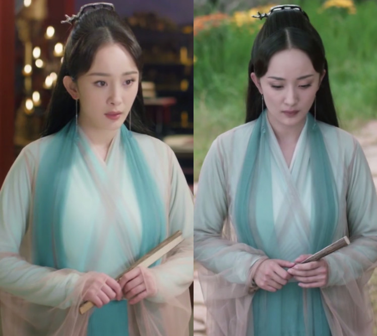 原创如今的仙侠女主都穿围巾式纱裙!锦觅粉色,白浅三色,白凤九十色