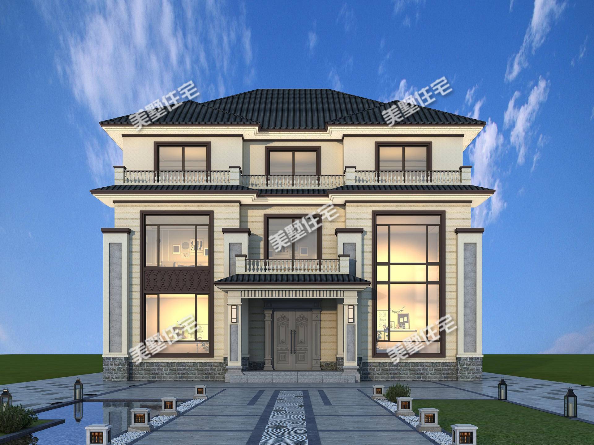 江西抚州一小伙,建成新中式豪宅后,门槛都快被人踏破