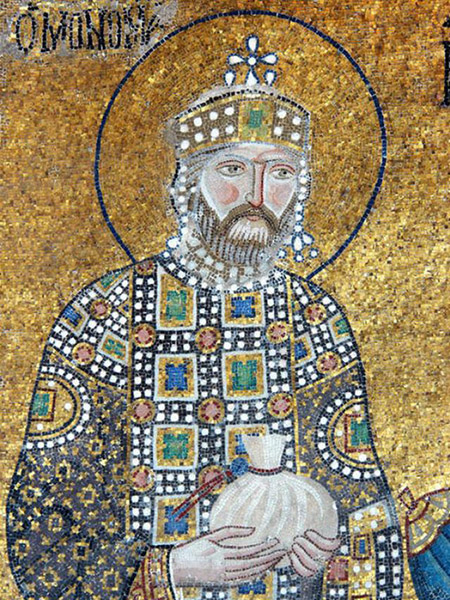 君士坦丁六世画像君士坦丁六世是个名副其实的暴君,亲政之后即刻下令