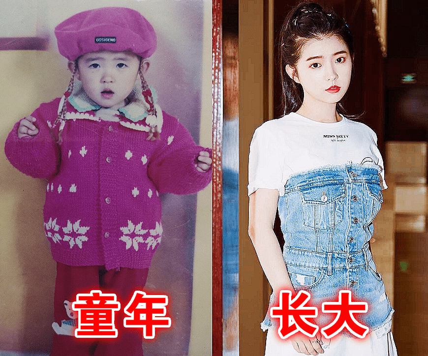 "女星"童年vs长大,颖宝呆萌,祝绪丹逆袭,而她"复制粘贴"