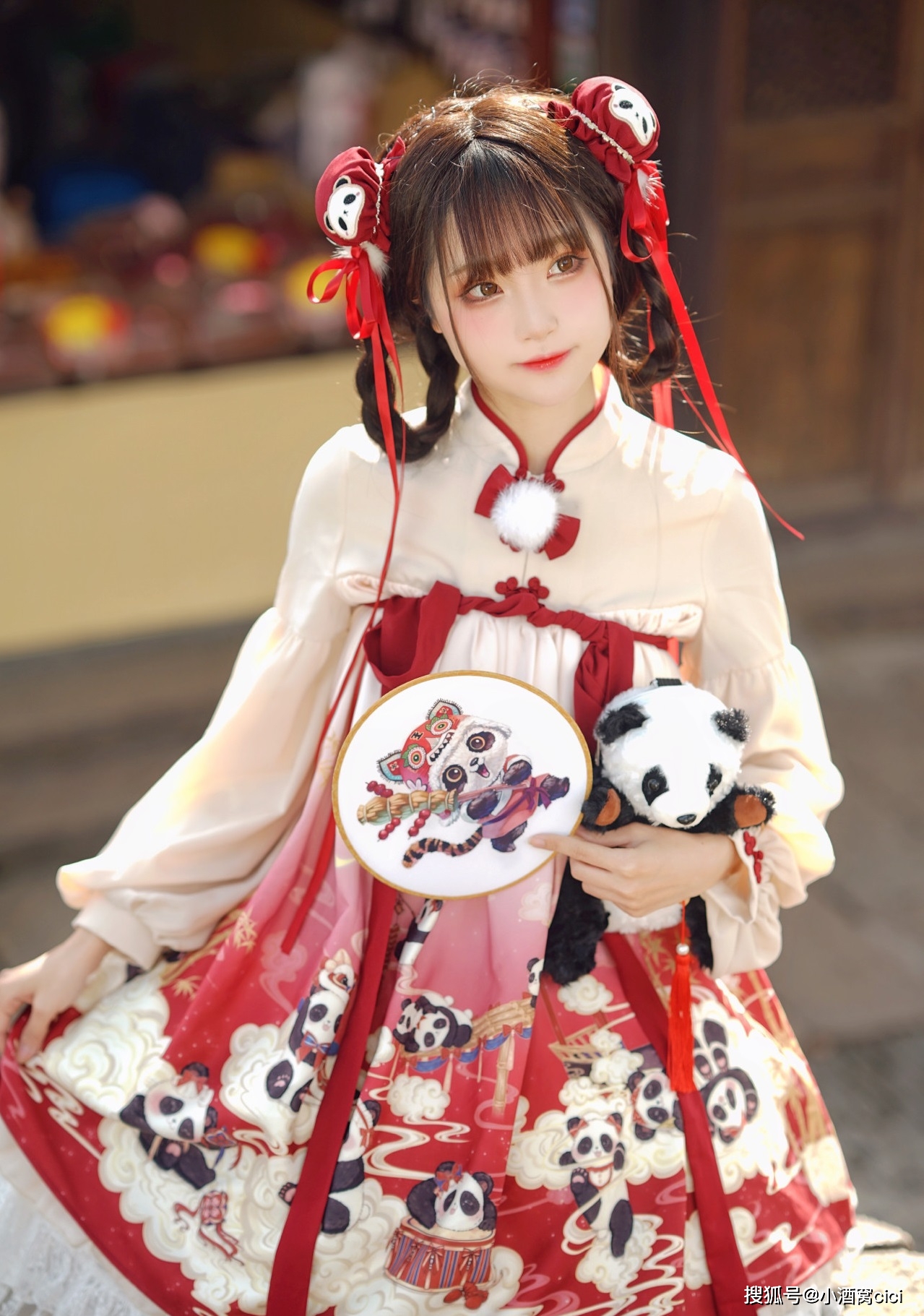 中华风lolita女孩-把胖达穿在身上吧!