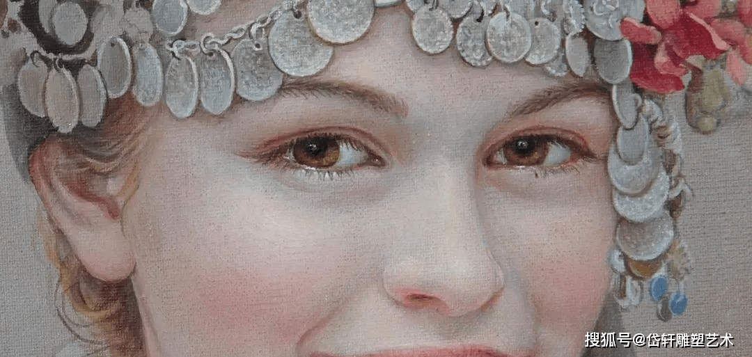 女画家玛丽亚伊利耶娃美丽多彩的女性肖像