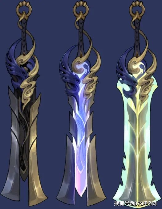 魔形态以蓝紫色为主调,手中的剑赋予了魔焰的特效.