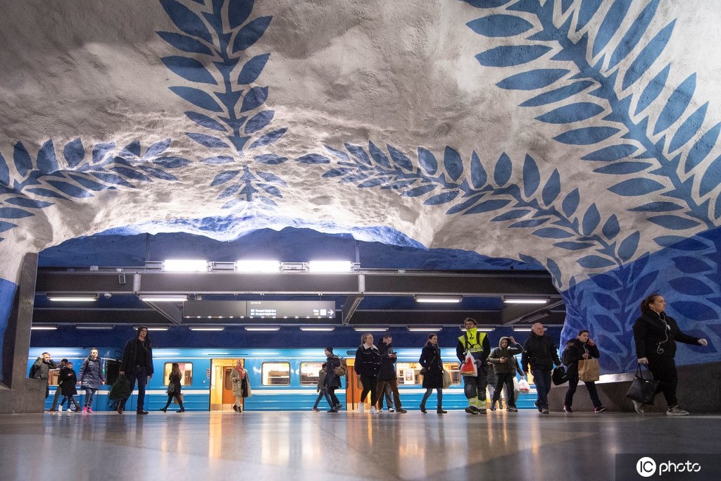 斯德哥尔摩地铁站图片
