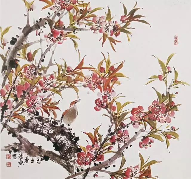 国画桃花怎么画好看?_画法
