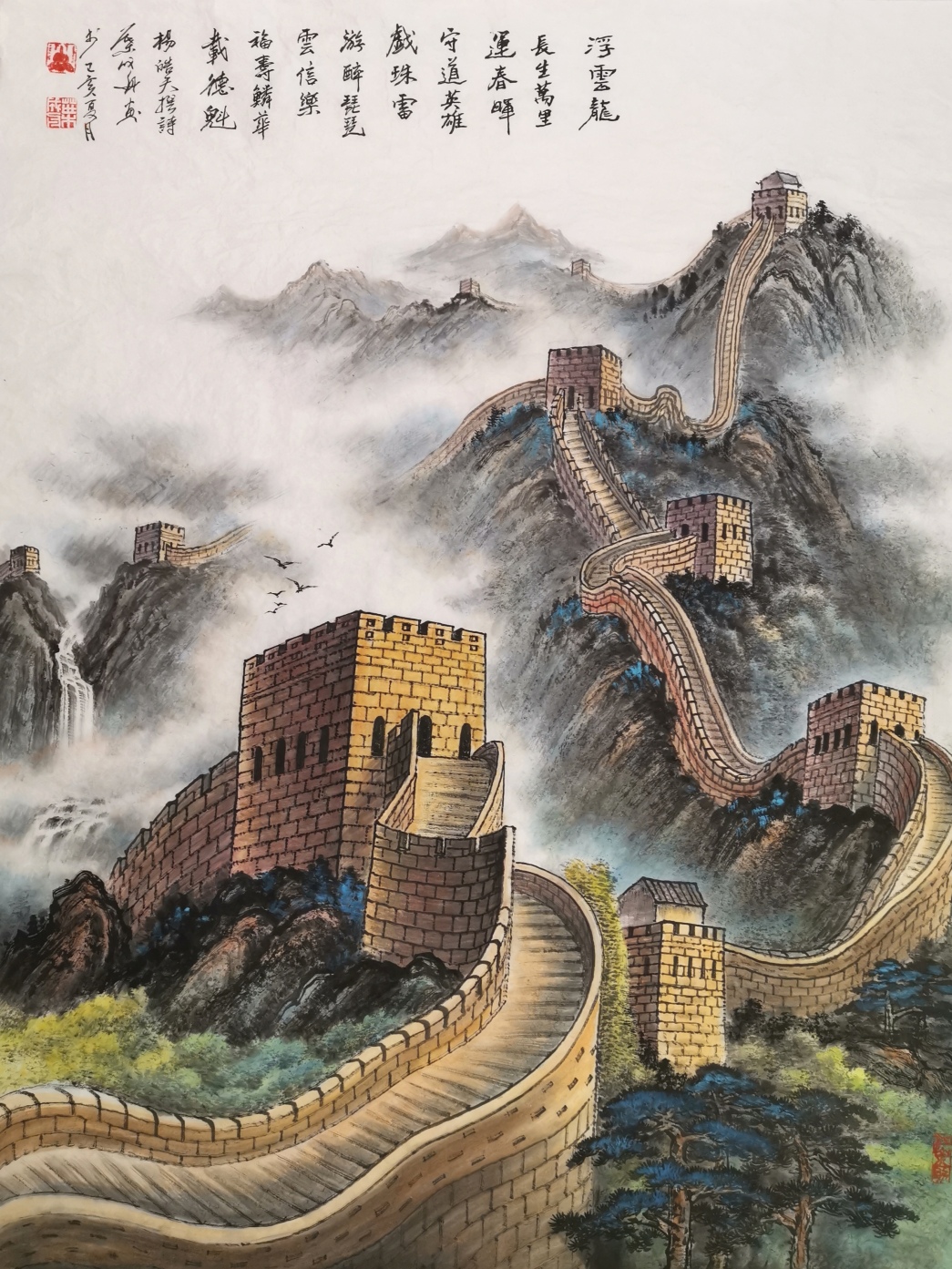 叶成舟笔下生清风山水秘境画中出