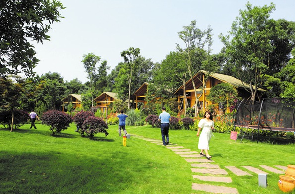 都江堰市胥家镇的拾光山丘