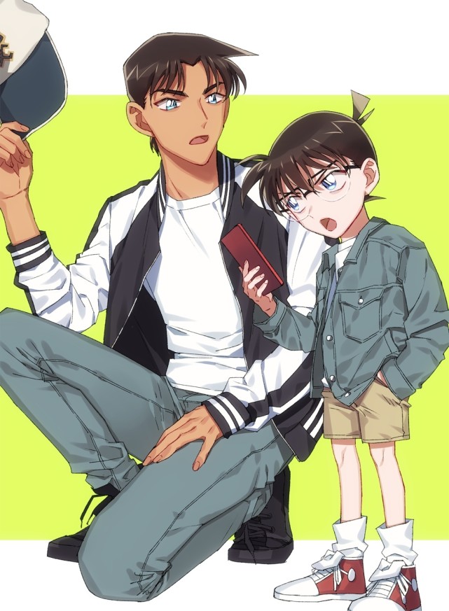 原创在画师的笔下,柯南被团宠,很有爱