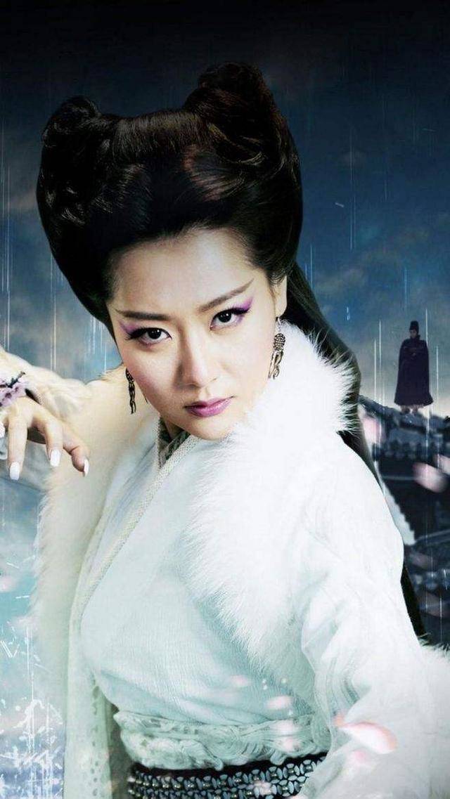 《隋唐演义》萧媚娘,萧媚娘这个角色真的太绝了,剧中白冰跳舞的片段更