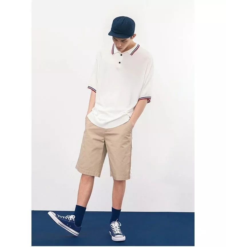 polo衫搭配短裤清爽有个性——goosn