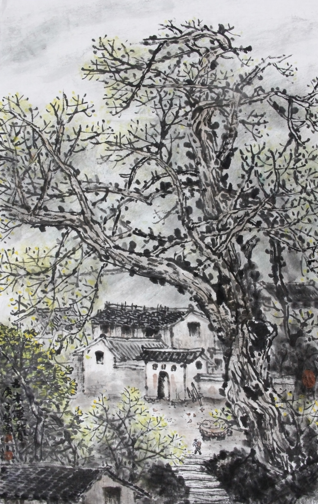 茅檐山花烟雨,和李超南一起走进中国水墨田园之美