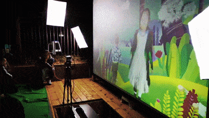 拍照可以运用绿幕拍摄,小朋友尽情摆造型,背景可以随意切换,而不仅限