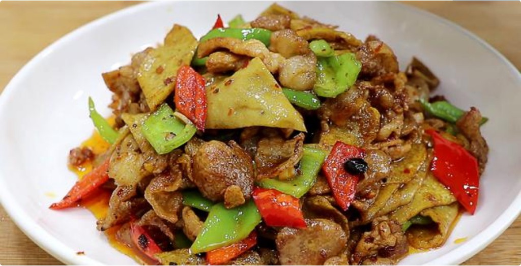 原创用淀粉炒盐煎肉,光看着就流口水,味道才叫香!