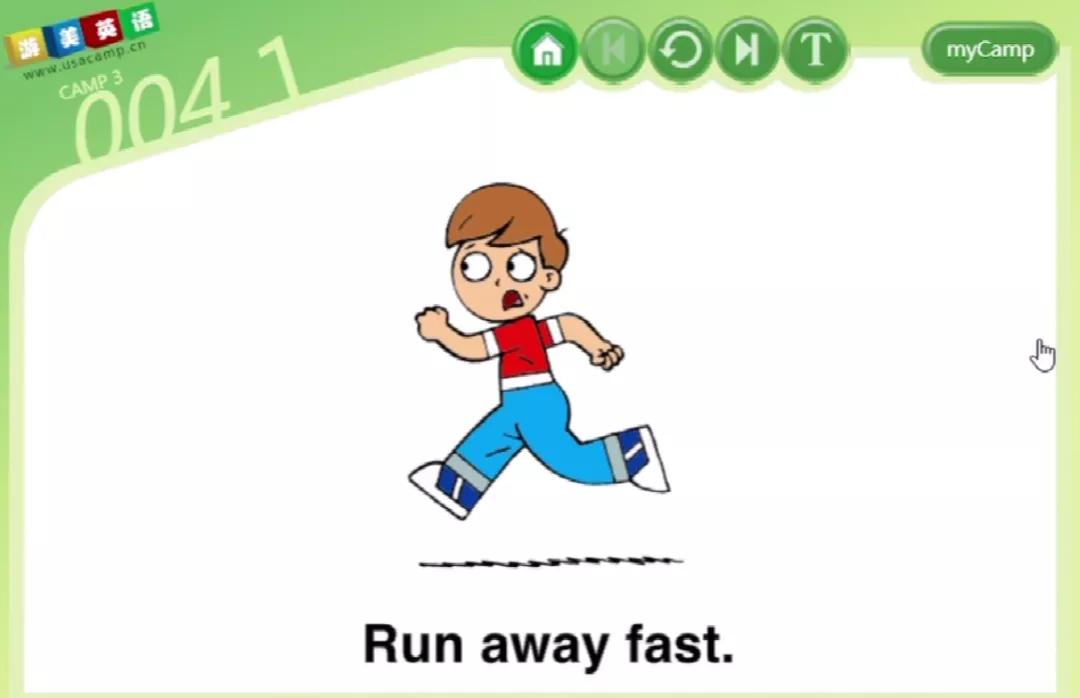 run away fast.