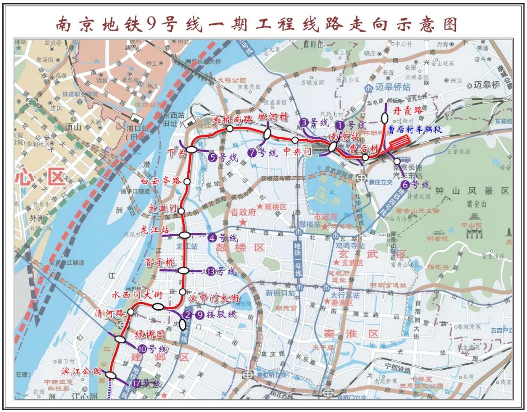 10号线二期地铁10号线二期途经秦淮区,雨花台区,江宁区3个行政区.
