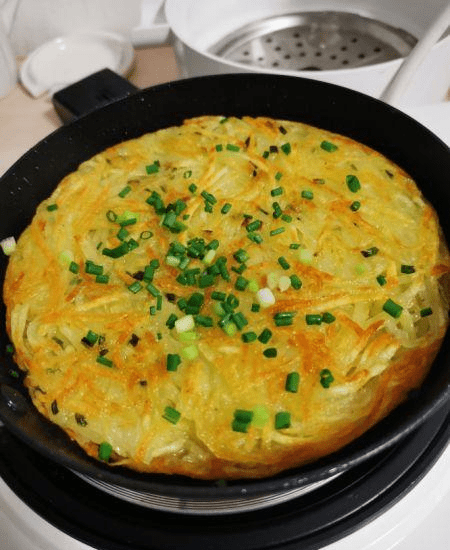 超简单酥脆干煸土豆饼