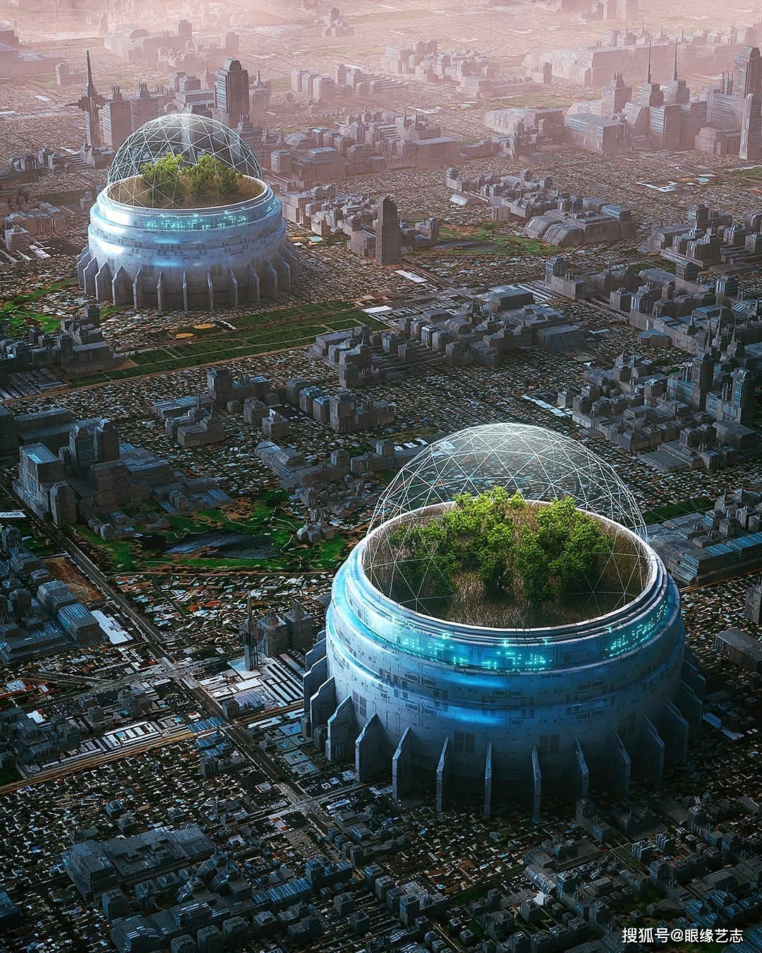 平行宇宙还是未来城市?疯狂的3d场景设计,虚拟世界的繁华灯火