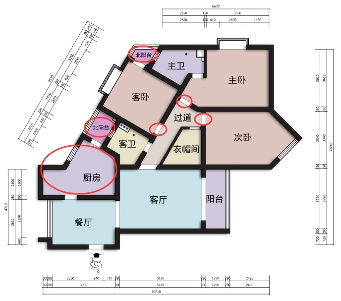 不规则户型图图片