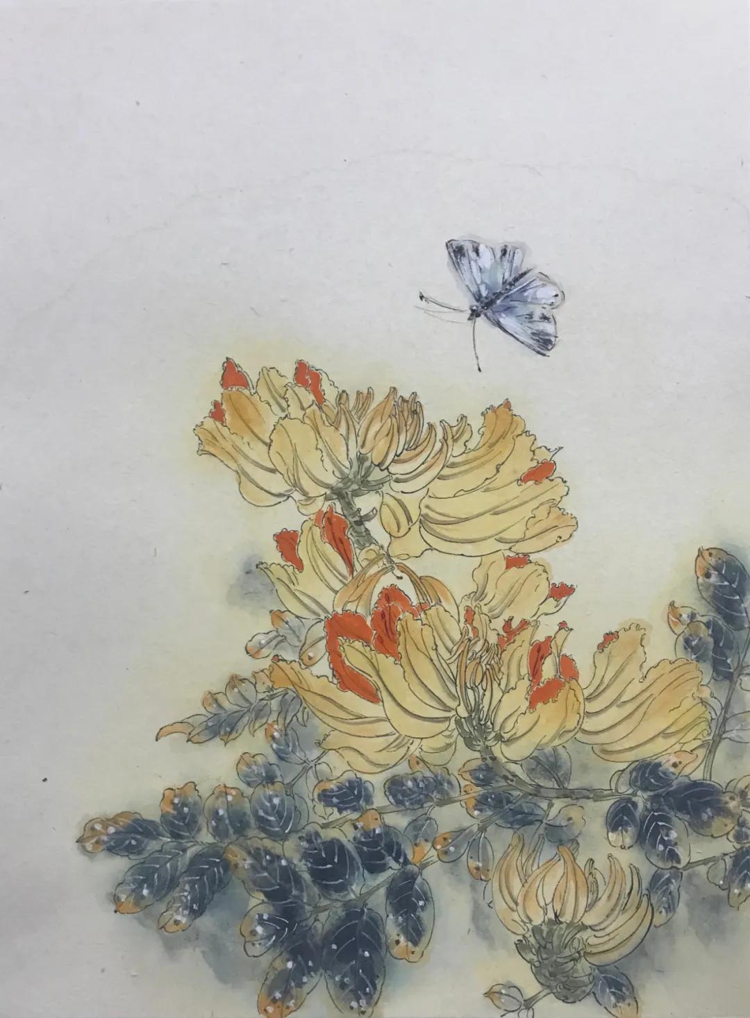 李白玲师生花鸟画展_作品