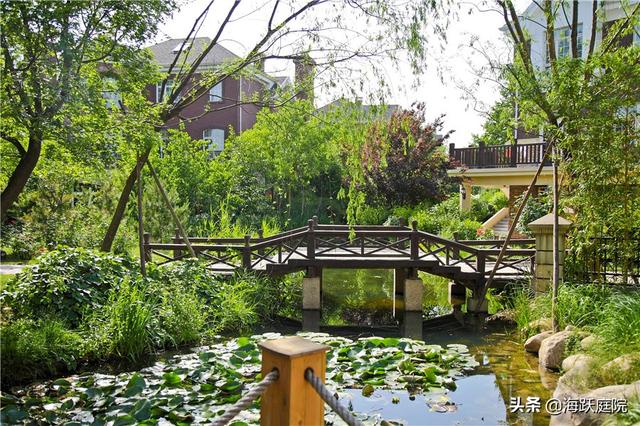 有面子的别墅庭院,这小桥流水让亲戚们羡慕不已,美呆了