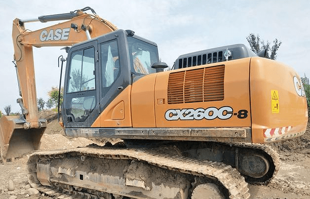 智造问答|凯斯cx260c挖机两边行走一边慢怎么排查