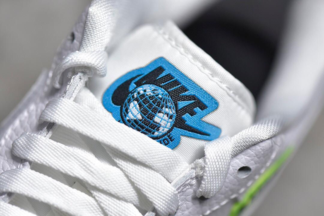 耐克串标彩虹地球限定nikeairforce1worldwide白绿蓝运动鞋ct1414101