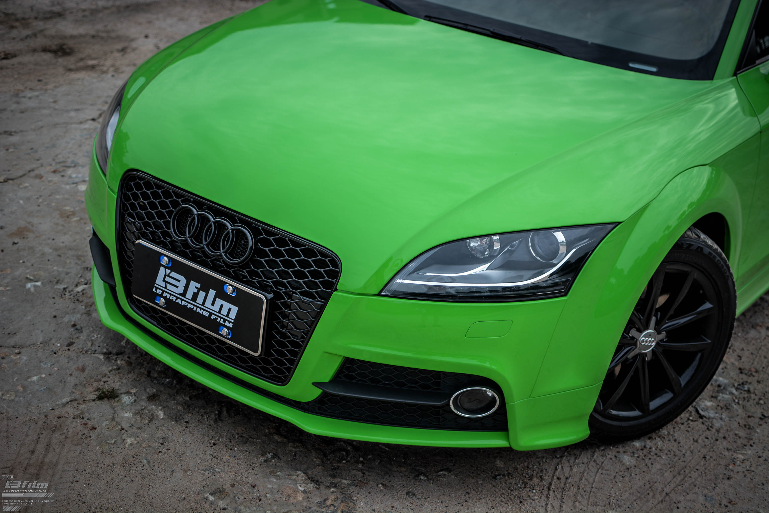 暗黑-奥迪tt蜥蜴绿