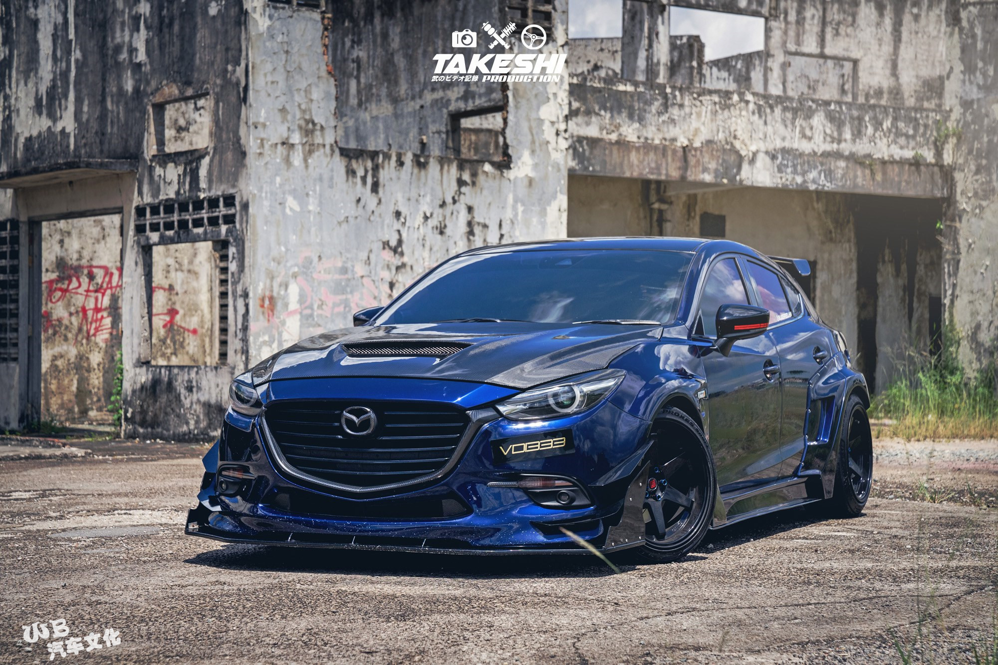 这台 马自达3 hatchback 算爆改吗?