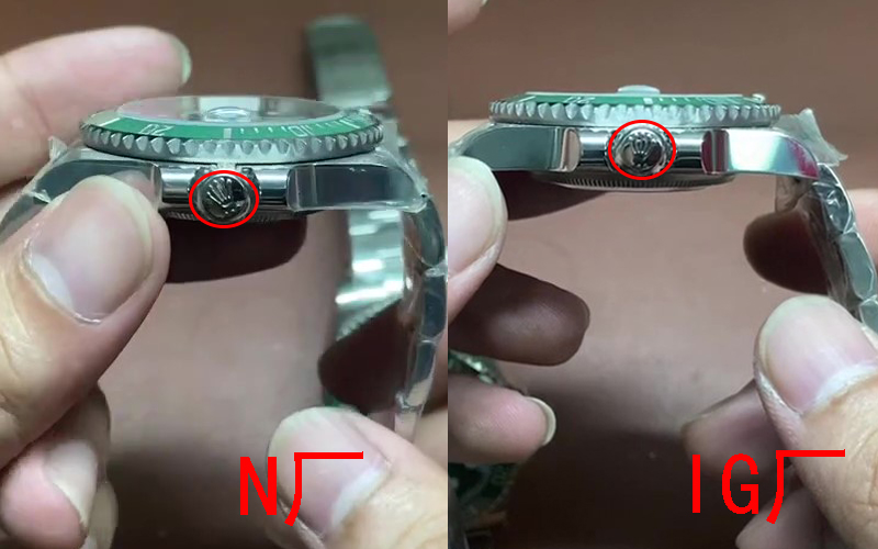对比劳力士潜航者n厂和ig厂绿水鬼,对比完你就懂了