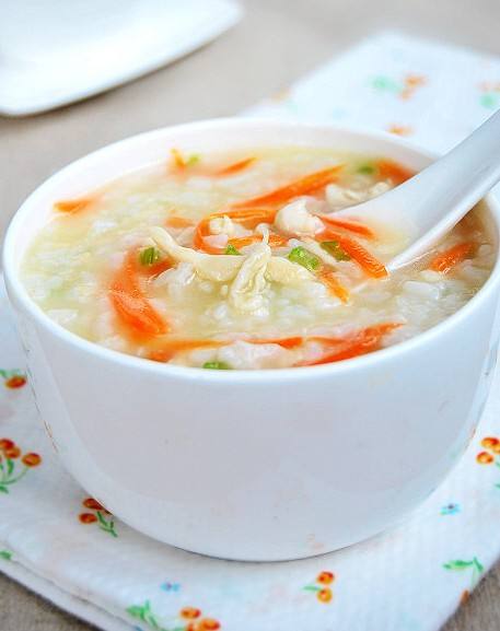 胡萝卜鸡丝粥