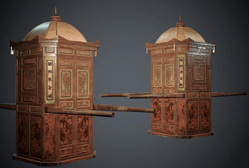 首先,电视剧中那种"封闭"的轿子不是没有,但那是皇后,公主这样身份的