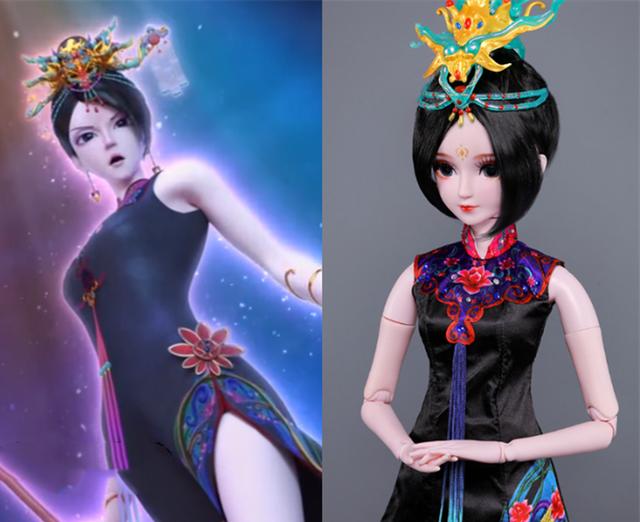 原创叶罗丽现实版的娃娃形象齐娜头发变长了白光莹和曼多拉变美了