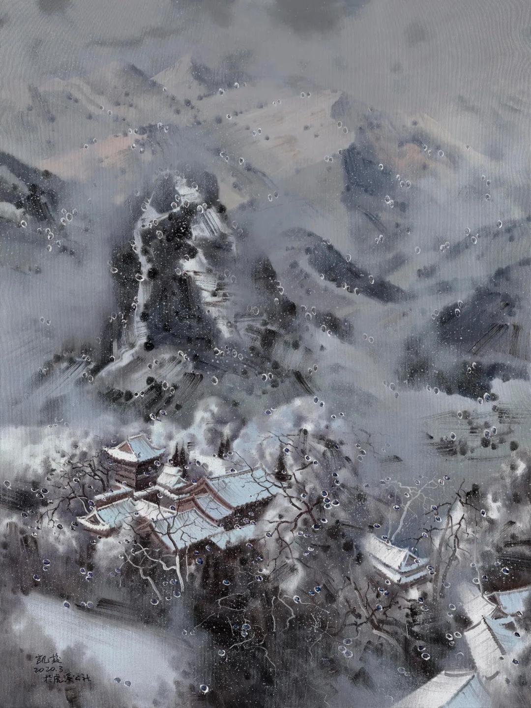 翁凯旋2020新作|雪景