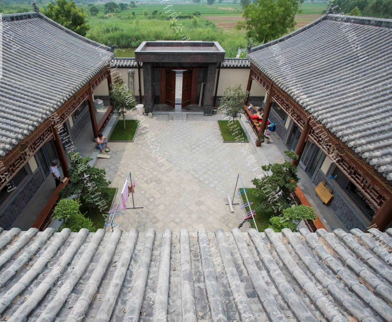 老宅改造中式青砖小院图片