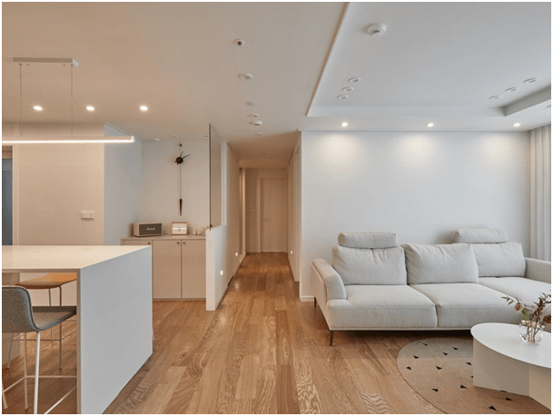 韩国夫妇的90平小户型简约装修