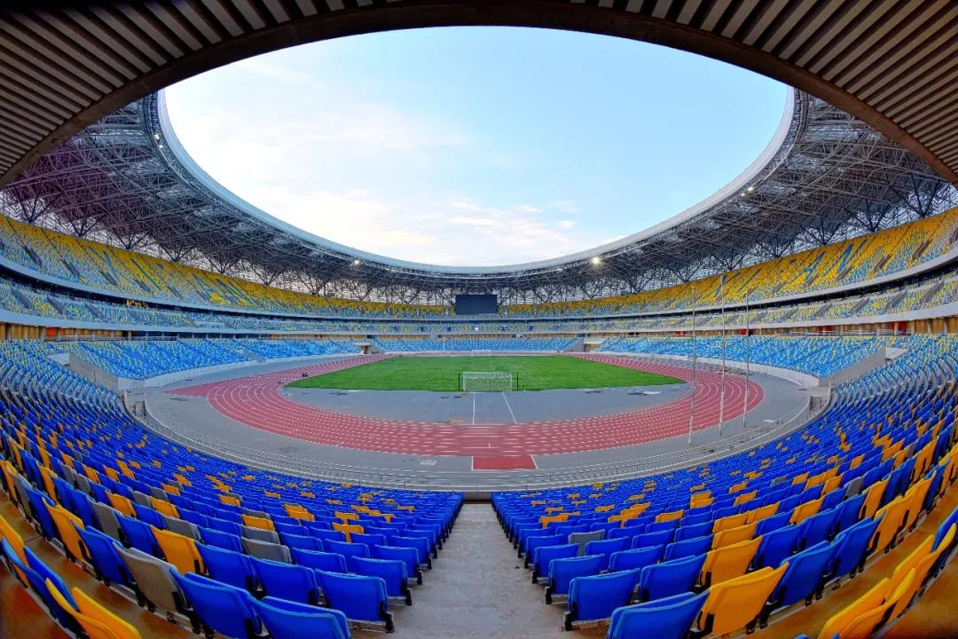 航拍十四运会场馆①静待激情时刻扮靓城市颜值