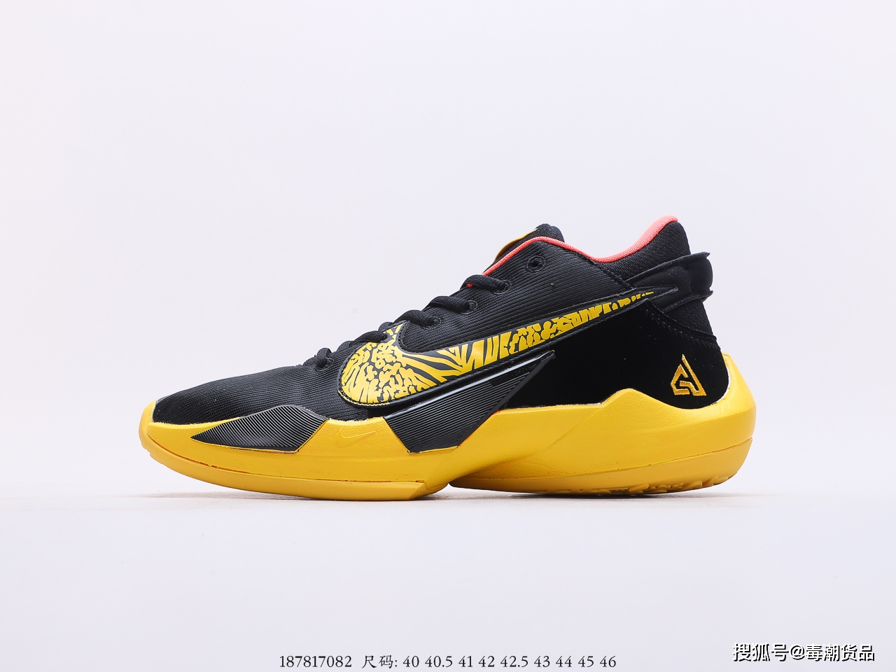 耐克nike 耐克字母哥2代篮球鞋开箱,果然倒勾设计被取消!