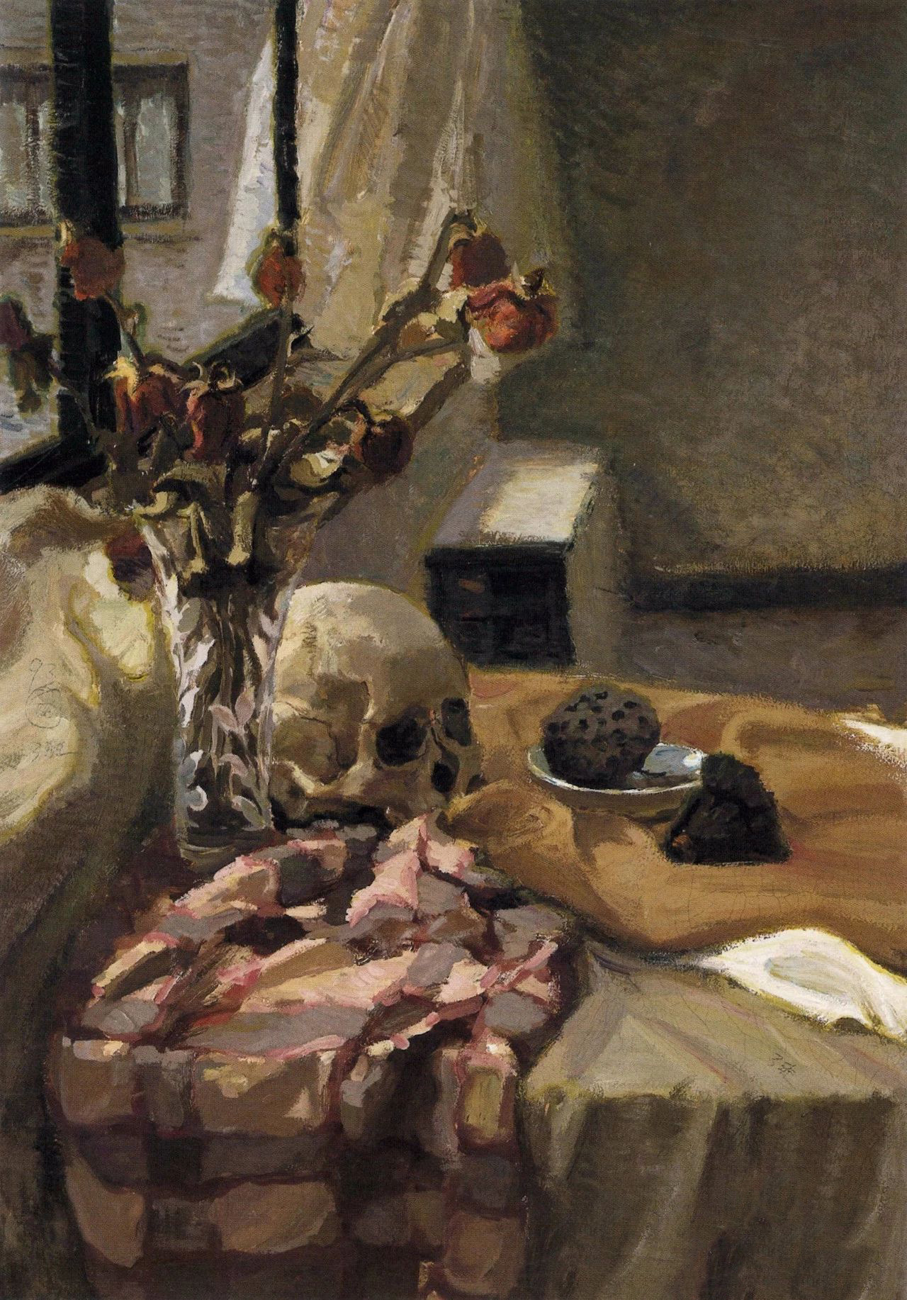 中国美术学院基础部色彩静物留校作业_气韵