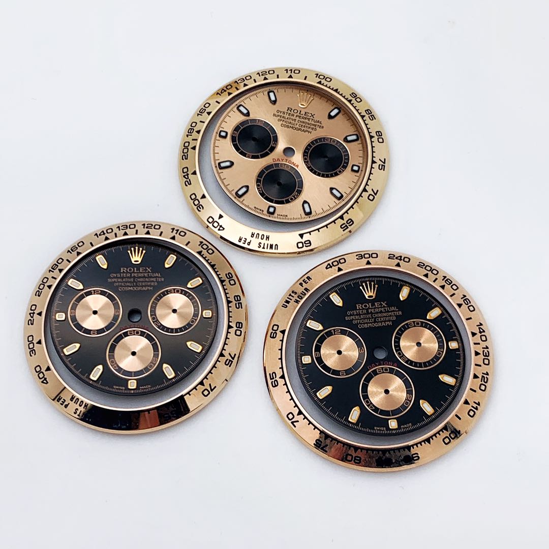 阳哥玩表劳力士正品配件迪通拿腕表m1165050008黑盘改装方案