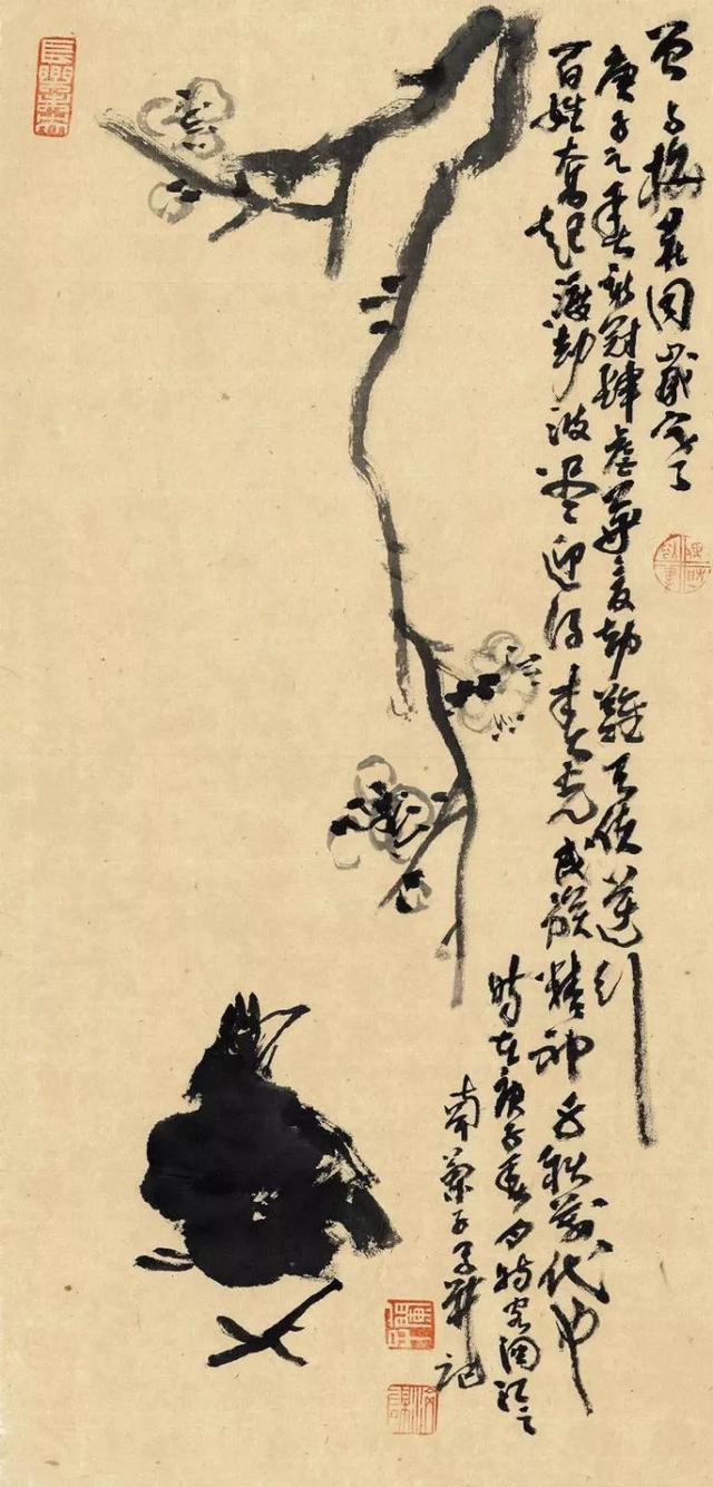 介山艺友淡味天机读陈济谋先生画作有感