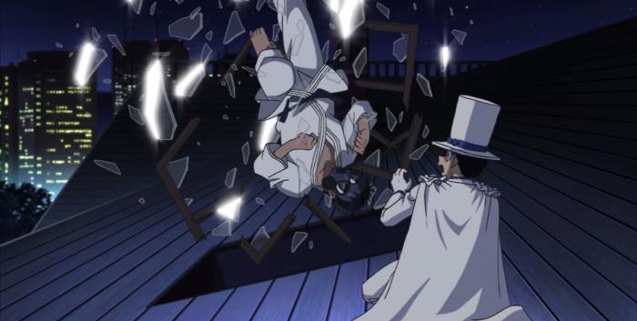 原创《剧场版:绀青之拳》名侦探柯南里最强力打手遇到基德到底鹿死谁