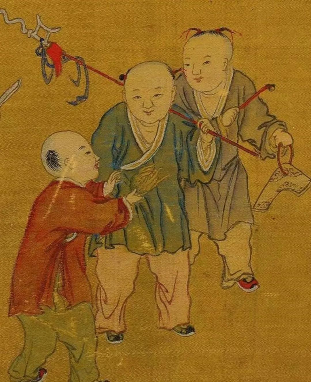 400年前的画,看看古代孩子玩的是什么,有的比现在还先进