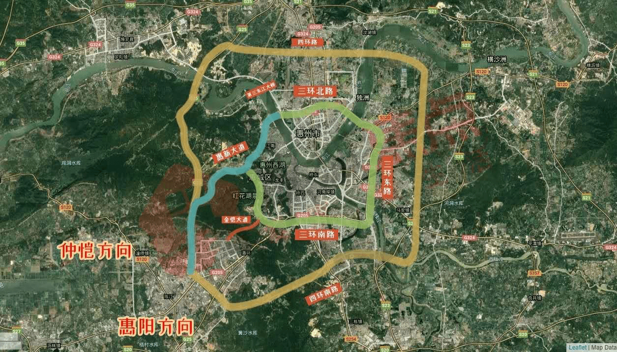 项目所在的位置,是串联了金山湖与仲恺两区,依靠着四环南路的关键路段