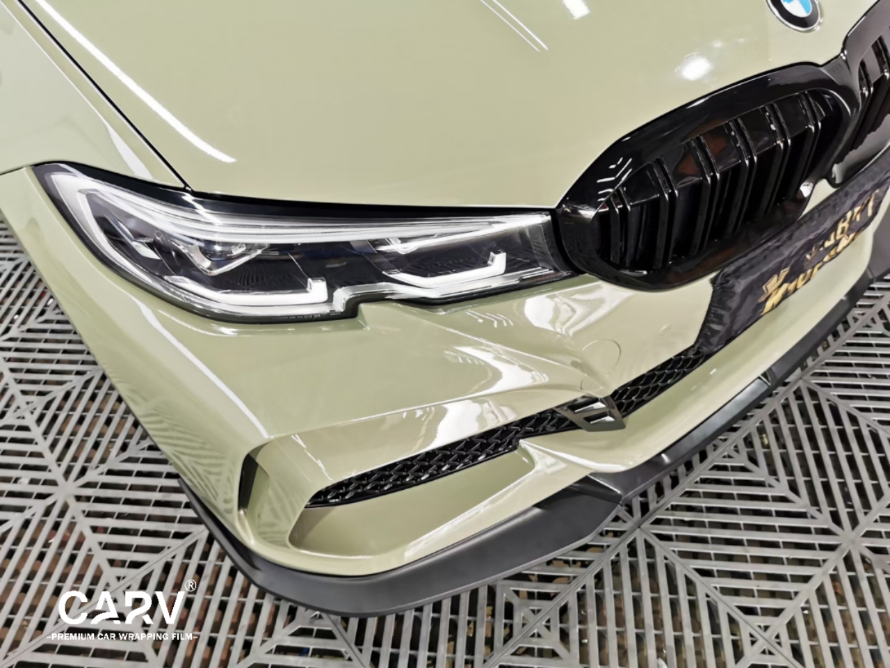 宝马3系 pet底卡其绿(装甲绿) 零橘皮,好施工,超高亮